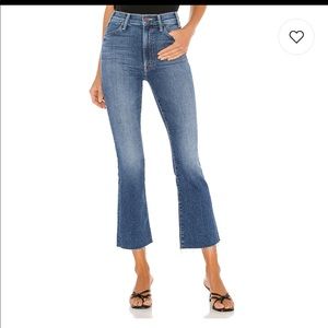 MOTHER HUSTLER ANKLE FRAY JEANS - WORN ONCE